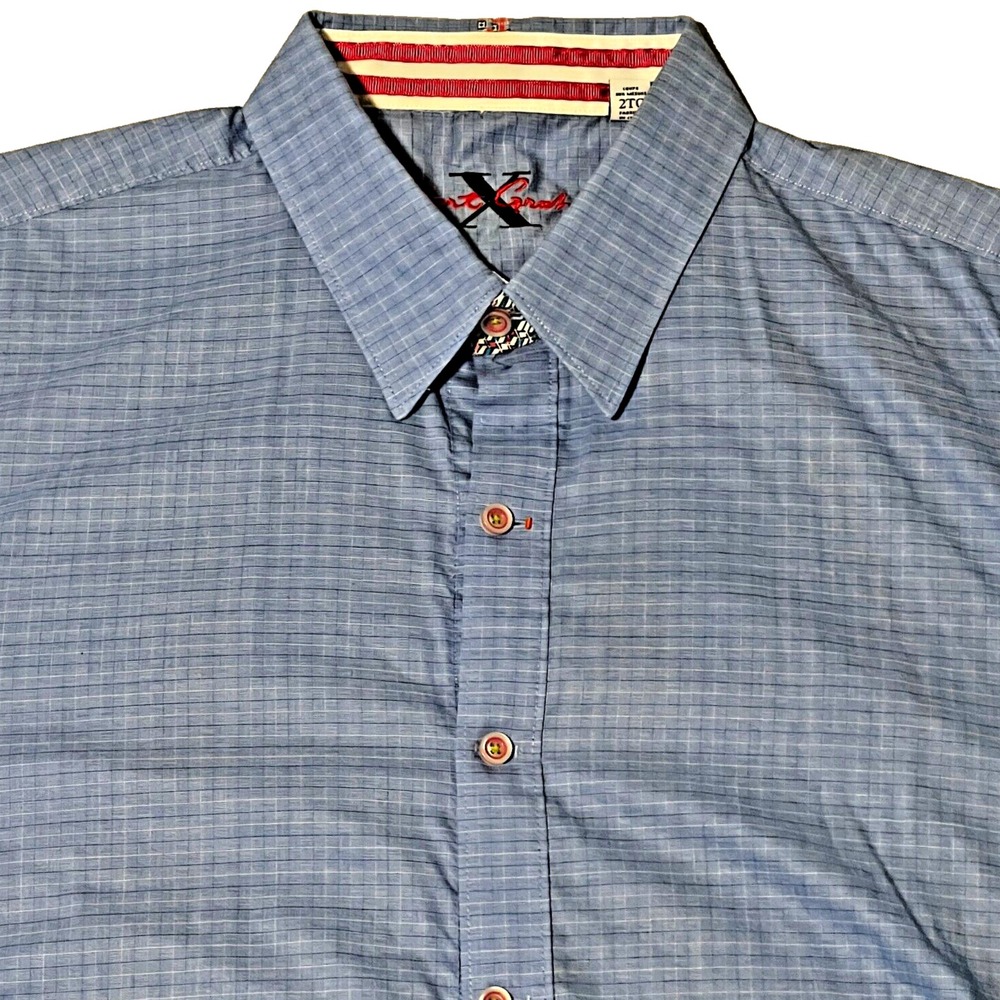 Robert Graham X Mens‎ Size XXL Long Sleeve Button Up Shirt Geometric Accents